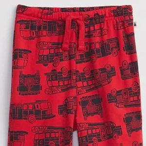 Gap Factory fire truck print pull-on pant fire engine jogger size 4T